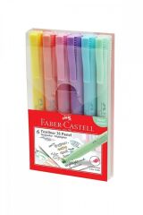 Mürekkeps 38 Texliner Pastel Fosforlu Kalem 6'lı