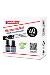 Bt30 Tahta Kalem Mürekkebi Damlalıklı Ekonomik 30 ml Siyah (2 Li Paket)
