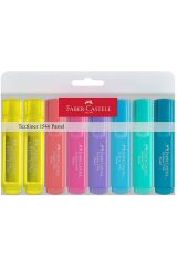 Faber-castell Fosforlu Kalem, Pastel Tonlar 4 , 8'li