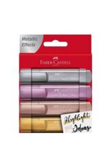 Faber-castell Fosforlu Kalem Metalik 4 Renk