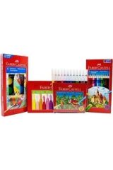 Faber-castell 4'lü Boya Seti + Resim Defteri