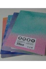 Karton Kapak Dik A5 Watercolors 4'lü Çizgisiz Defter