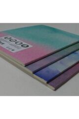 Karton Kapak Dik A5 Watercolors 4'lü Çizgisiz Defter