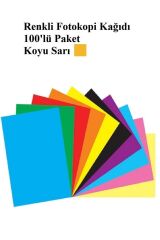 KarmaOfis Koyu Sarı Fotokopi Kağıdı 100'lü
