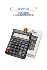 14 haneli düzetlemeli hesap makinesi