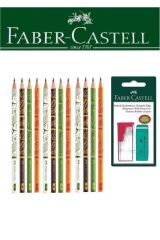 Faber-Castell 12'li Spor Kurşun Kalem ve Kutulu Kalemtıraş+Silgi Seti Blister