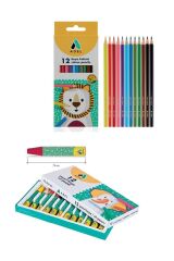 12'li Kuru Boya ve 12'li Pastel Boya Set