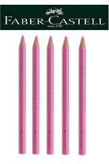 Ahşap Gövdeli Pembe Renk Fosforlu Kalem 5'li Set