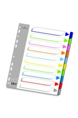 Faber-castell A4 Renkli Seperatör (Ayraç) 10 Renk Fc-2010 5075250106
