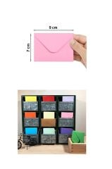 Kartvizit Zarfı Karışık 5 Farklı Renkli 80 gr 7 x 9 cm 25'li