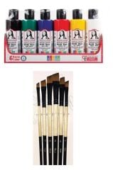 Akrilik Boya Multi Set 6x70ml + Fırça Set 4