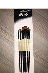 Akrilik Boya Multi Set 6x70ml + Fırça Set 4