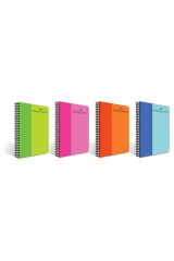 A4 Spiralli Defter Bicolor Plastik Kapak Çizgisiz 200 Yaprak Asorti 5075000144