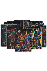 Sihirli Gökkuşağı Kazımalı Kağıt A4 10'lu Paket