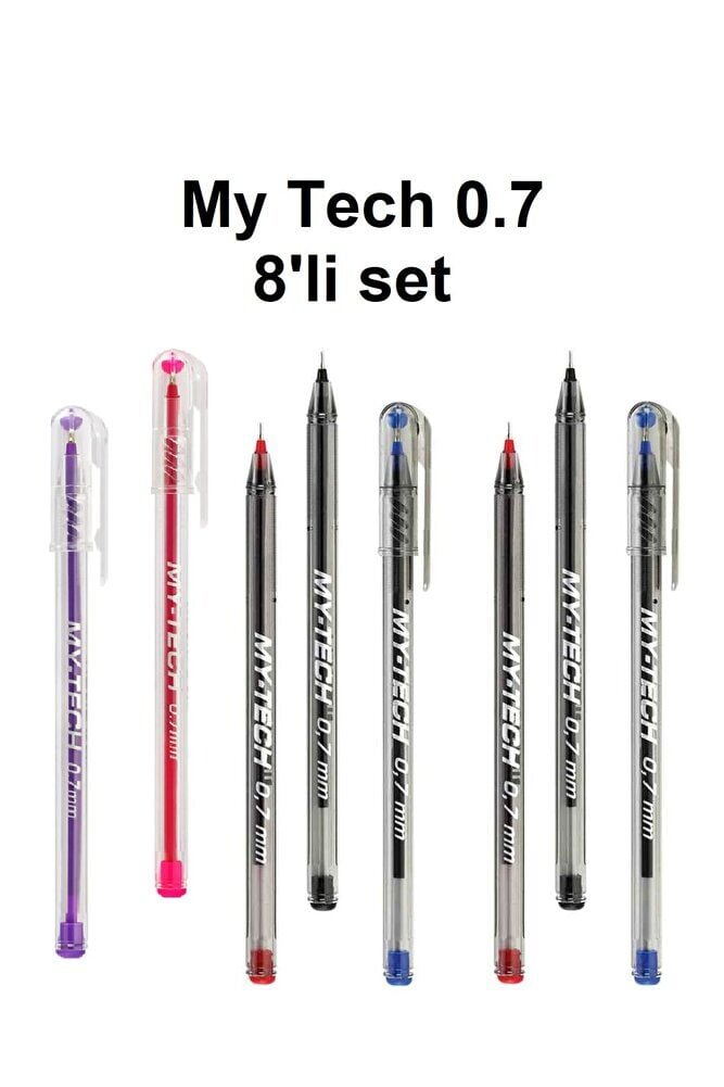 My Tech Tükenmez Kalem 0.7 Mm 8 Li Set