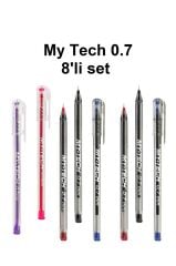 My Tech Tükenmez Kalem 0.7 Mm 8 Li Set