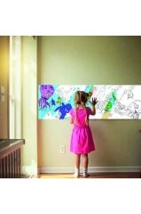 30x120 Boyama Rulosu Yaman Sualtı Macerası + Adel 12'li Pastel Boya Kalemi