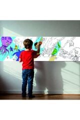 30x120 Boyama Rulosu Yaman Sualtı Macerası + Adel 12'li Pastel Boya Kalemi