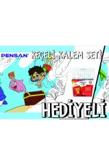 30x120 Boyama Rulosu Yaman Sualtı Macerası + Pensan 12'li Keçeli Boya Kalemi