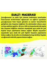 30x120 Boyama Rulosu Yaman Sualtı Macerası + Pensan 12'li Keçeli Boya Kalemi