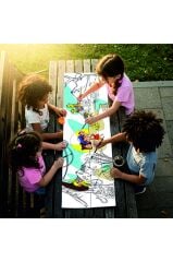 30x120 Boyama Rulosu Yaman Safaride + Pensan 12'li Keçeli Boya Kalemi