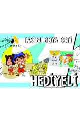 30x120 Boyama Rulosu Yaman Safaride + Adel 12'li Pastel Boya Kalemi