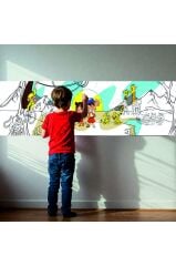 30x120 Boyama Rulosu Yaman Safaride + Adel 12'li Kuru Boya Kalemi