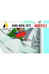 30x120 Boyama Rulosu Yaman Kar Tatili + Adel 12'li Kuru Boya Kalemi