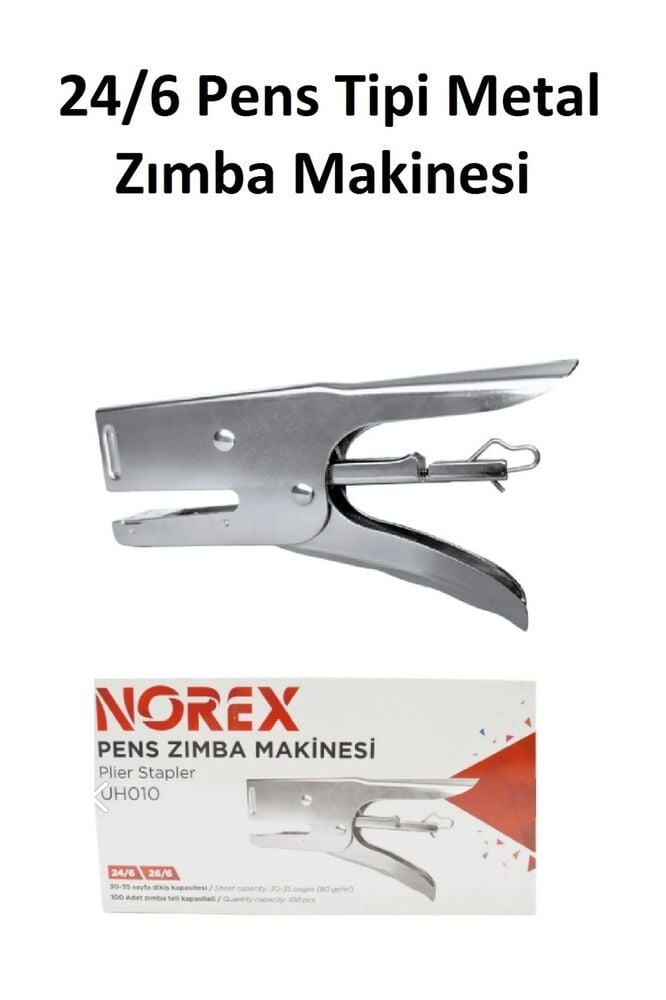 Metal Pens Tipi Zımba Makinesi 24/6