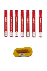 7li Kırmızı Beyaz Tahta Kalemi + 1 Adet Tahta Silgisi