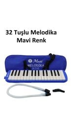 32 Tuşlu Siyah Melodika Bez Çantalı