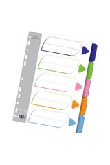 Faber-castell Seperatör Plastik 1-5 Bölmeli Renkli 5075250105000