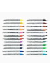 Brushpen Çift Taraflı Keçeli Kalem 24 Lü