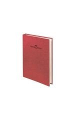 Faber-Castell A6 Modelist Defter Bambu Seri Çizgisiz Sert Kapak 100 Yaprak Koyu Kırmızı 5075400811