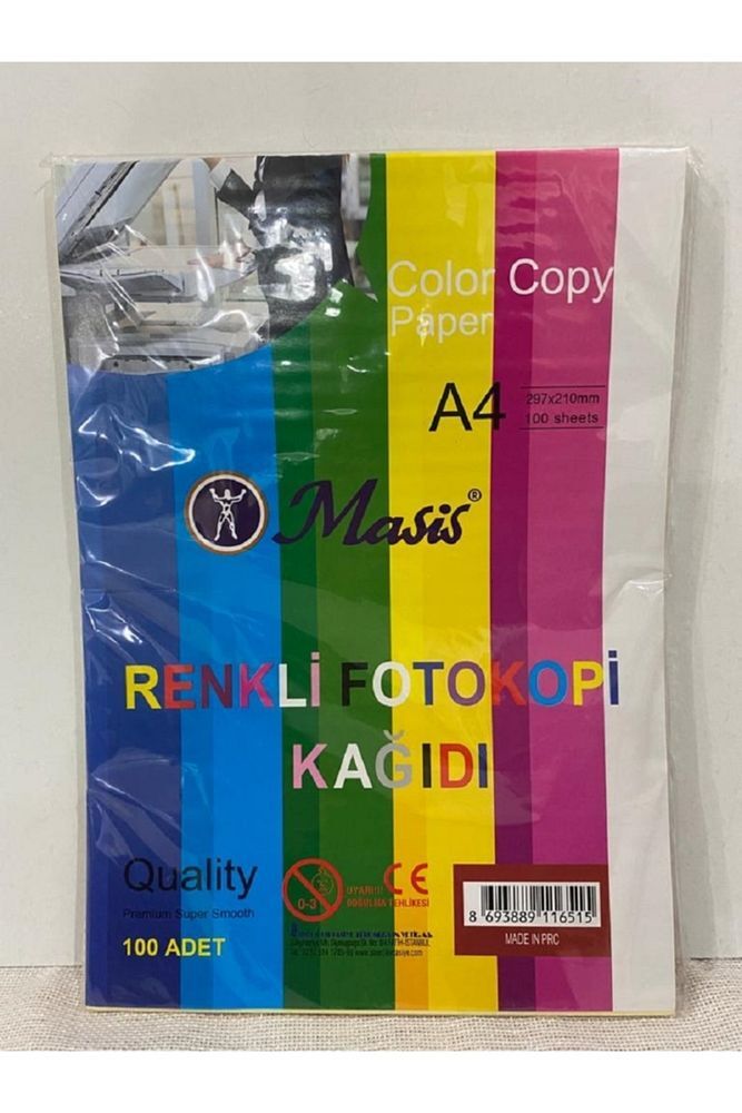 Renkli Fotokopi Kağıdı 100 Adet