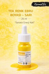 Sarı Renk Ebru Boyası 25 ml | Yoğun Pigment, Su Bazlı