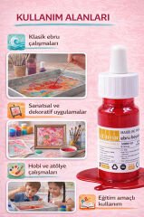 Sarı Renk Ebru Boyası 25 ml | Yoğun Pigment, Su Bazlı