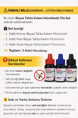 Beyaz Tahta Kalemi Mürekkep Seti (6 Mürekkep)