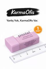 Pastel Pembe Silgi – Toz Bırakmaz, Phthalate Free – 1 Adet