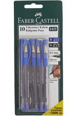 Marka: Faber-castell 5500142510 F.c. 1425 10'lu 2 Renk Tükenmez ( 5 Siyah+5 Mavi) Kategori: Tükenme