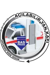 Nitro Speed Polis Ambulans 1:20 Sesli Işıklı Beyaz