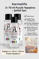Puzzle Yapıştırıcı 3×70 ml – Şeffaf Sıvı Yapıştırıcı | Puzzle Sabitleme & Çerçeveleme İçin