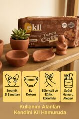 Terra Cotta Doğal Kil Hamuru 3x250gr–Hava ile Kuruyan Seramik Hamur | El Sanatları, Dekor, Modelleme