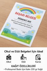 A4 230 gr Amerikan Bristol Sertifika Kağıdı (50’li Paket) – Kalın Belge ve Sertifika Kağıdı