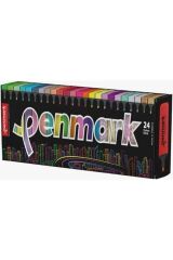 Masaüstü Stantlı 24 Adet Fosforlu Kalem Seti- 6sim-6pastel-6neon-6tropik