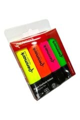 FOSFORLU KALEM 4 LÜ ASETAT KARIŞIK RENK NEON HS-505-4N 709703