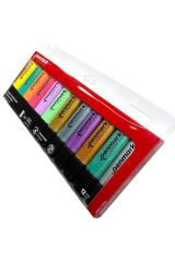 FOSFORLU KALEM 12 Lİ ASETAT KARIŞIK RENK 6 PASTEL + 6 SİMLİ HS-505-12PS 709696