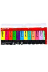 FOSFORLU KALEM 12 Lİ ASETAT KARIŞIK RENK 6 PASTEL+ 6 NEON HS-505-12NP 709697