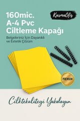 160 Micron A4 Sarı PVC Ciltleme Kapağı – Dayanıklı & Profesyonel Sunum Kapakları