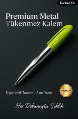 Premium Lime Metal Tükenmez Kalem – Ergonomik Tasarım, Akıcı Yazım, Şık ve Dayanıklı